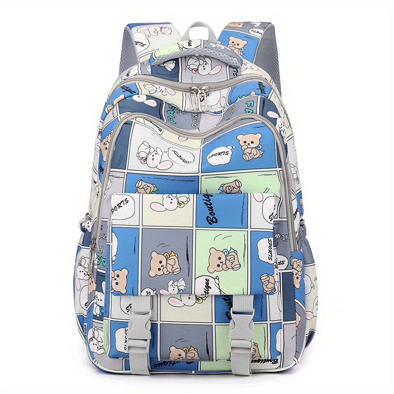 2022 Leopard Print Backpack Women Funny Animal Design School Bags For  Teenage Girls White Printed Kawaii Bags Cute Backpack