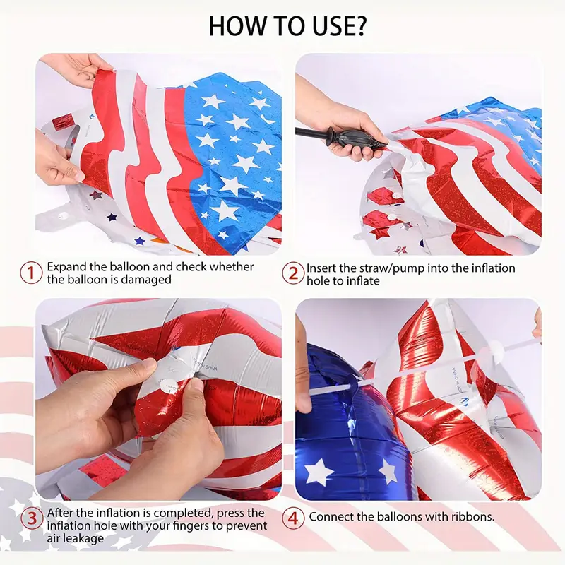 1pc american flag shaped balloons independence day usa national day supplies independence day supplies party decoration balloon photo ballon party ballon party decoration aesthetic room decor details 4
