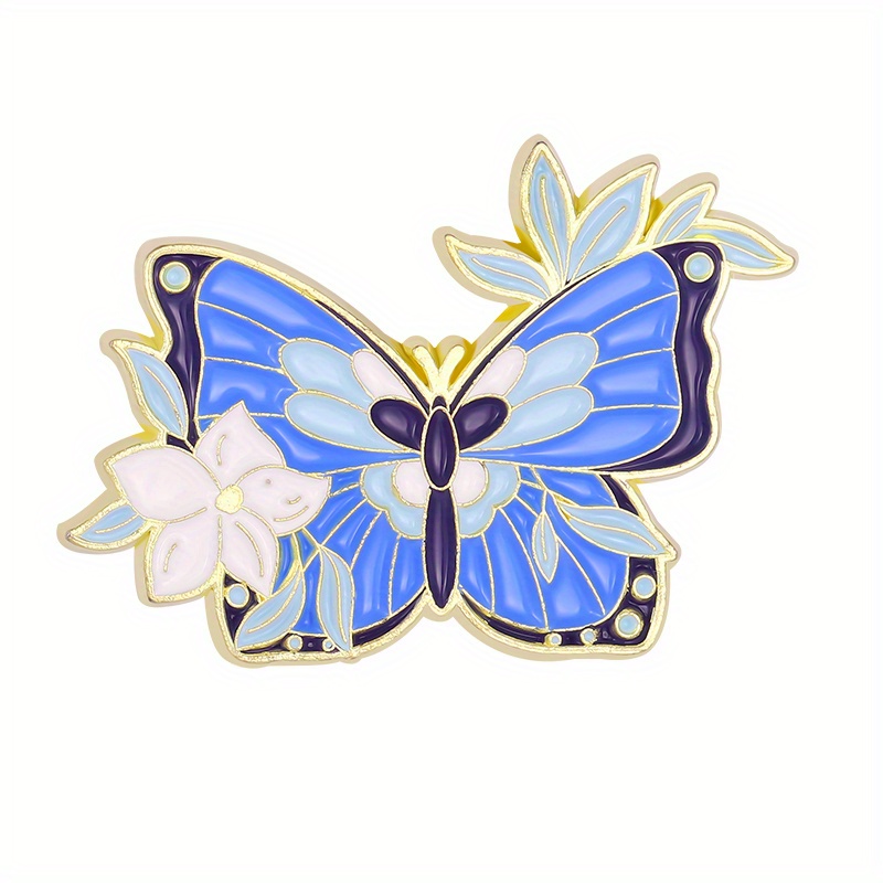 Wholesale Flower Butterfly Enamel Pin 