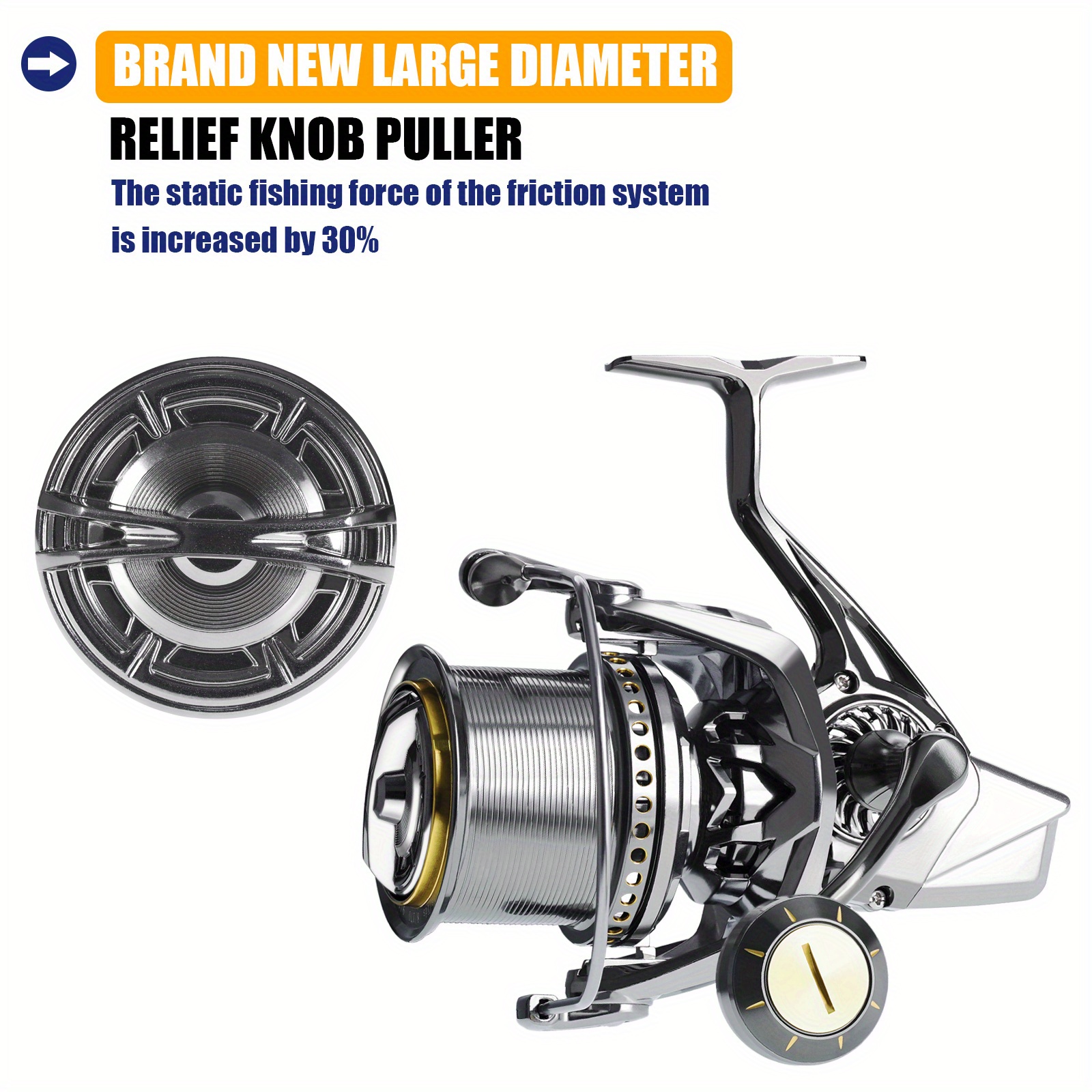 Buy Yinhai Freshwater Saltwater Spinning Fishing Reels with 11+1bb 5.5:1  Gear Ratio Metal Spoon Left/right Interchangeable Collapsible EVA Handle Spinning  Fishing Reel (AF4000) Online at desertcartKUWAIT