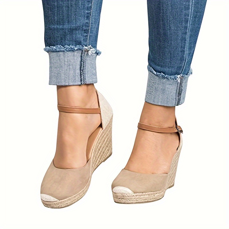 Taupe wedges clearance closed toe