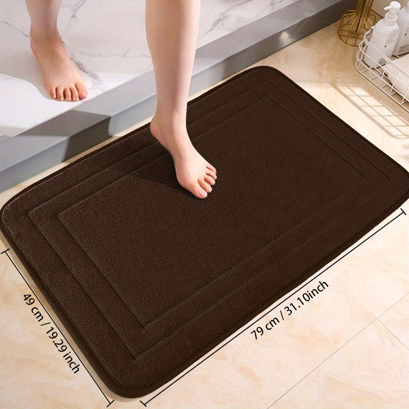 Inyahome Memory Foam Bath Rugs Non Slip Bath Mats for Bathroom Absorbent Rug  Machine Washable Quick Dry for Floor Rug Carpet - AliExpress
