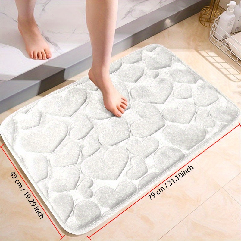 Memory Foam Bath Mat Rug, Ultra Soft Non Slip and Absorbent