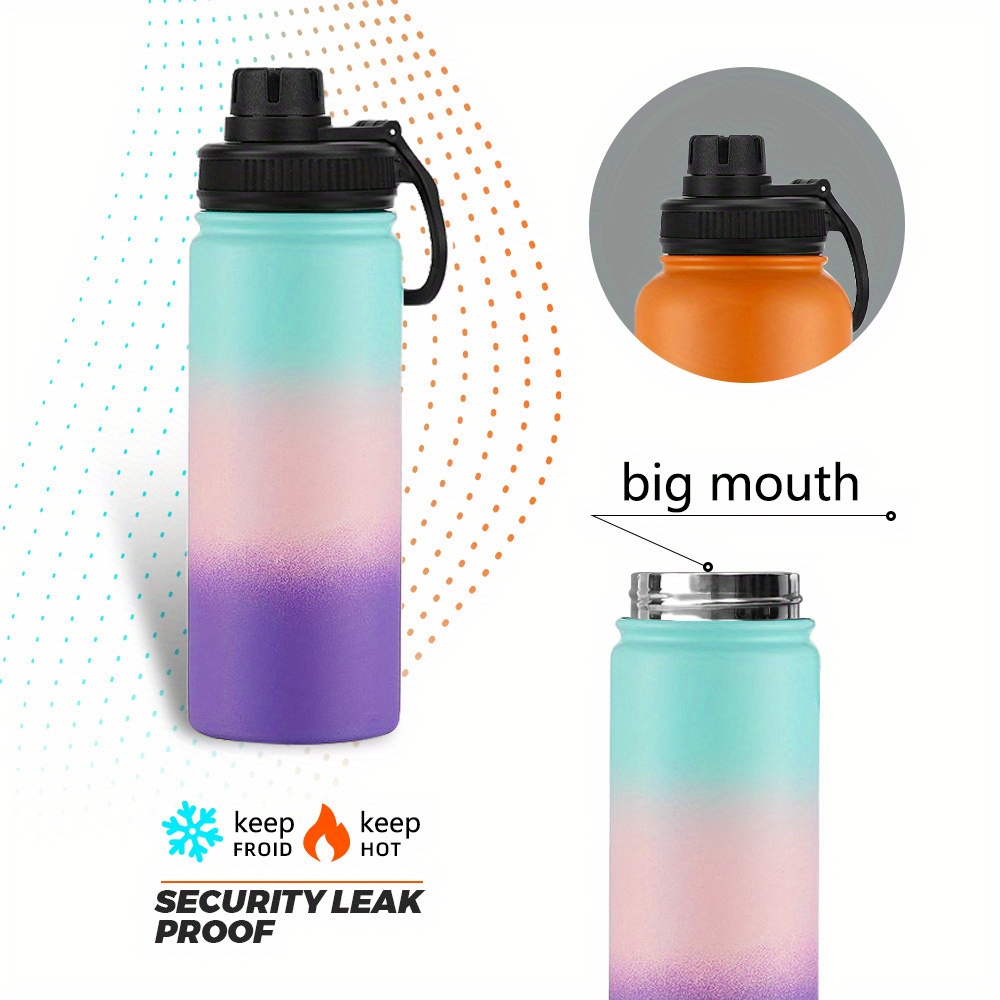 Watersy Insulated Water Bottle With Handles Spout Lid - Temu