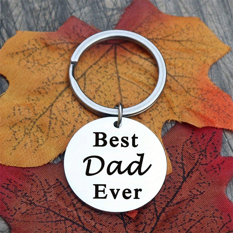 1pc Steel Keychain For Dad Key Car Pendant Hanging Ornaments - Jewelry ...