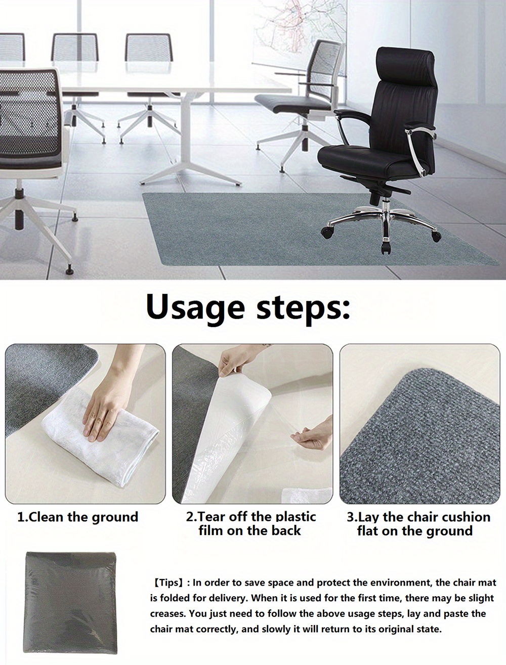 Office Chair Mat For Hardwood Tile Floor Computer Gaming - Temu