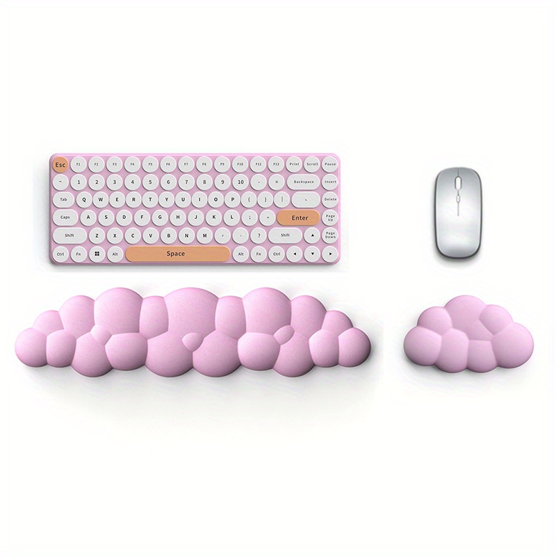 Kensington® Memory Foam Mouse Pad With Wrist Rest, Putty