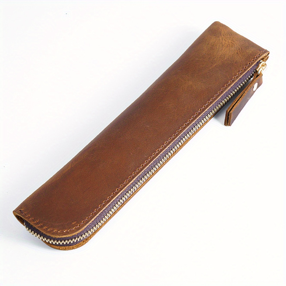 Small Premium Leather Pencil Pouch