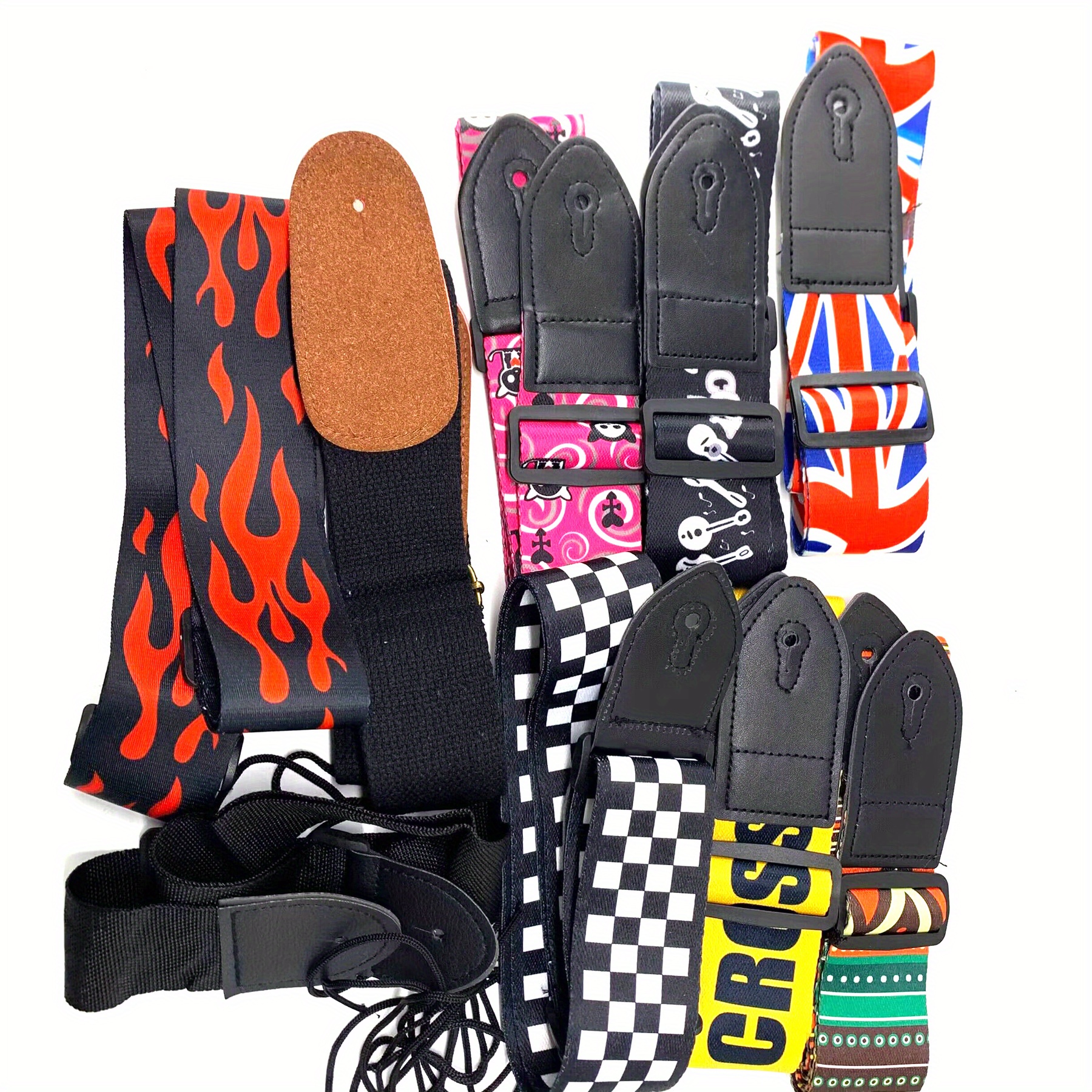 Guitar Strap, Classic Adjustable Cross Body Strap, Electric Guitar Classic Universal Tail Stud Strap