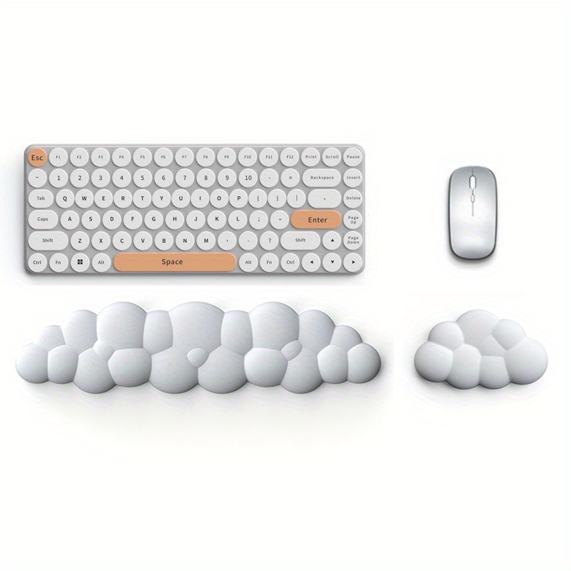 Support de poignet pour clavier et souris en forme de nuage Base  antidérapante pour tapis de souris, parfait pour le bureau et - AliExpress