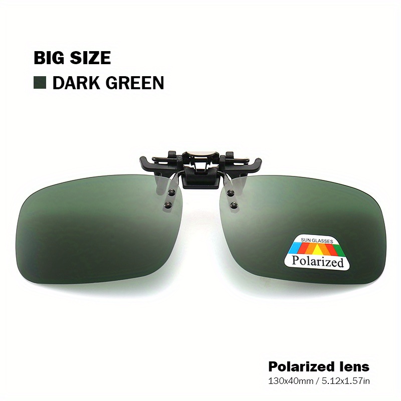 Polarized Clip-On Sunglasses UV Protection Men Driving