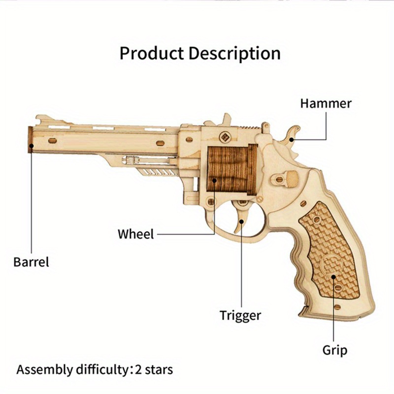 Quebra-cabeça 3d crianças ak47/m4 carabina/pistola diy 3d em