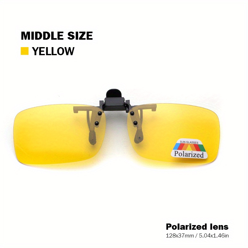 Polarized Clip-On Sunglasses UV Protection Men Driving