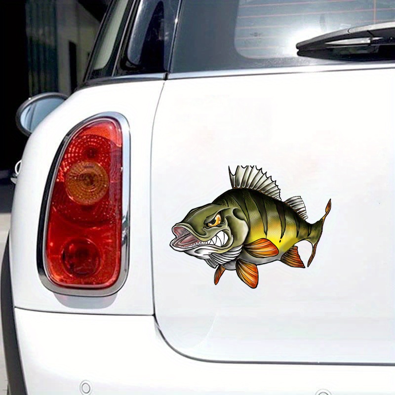 Peacock Bass Fish Anime Car Stickers Motorcycle Decal Funny - Temu