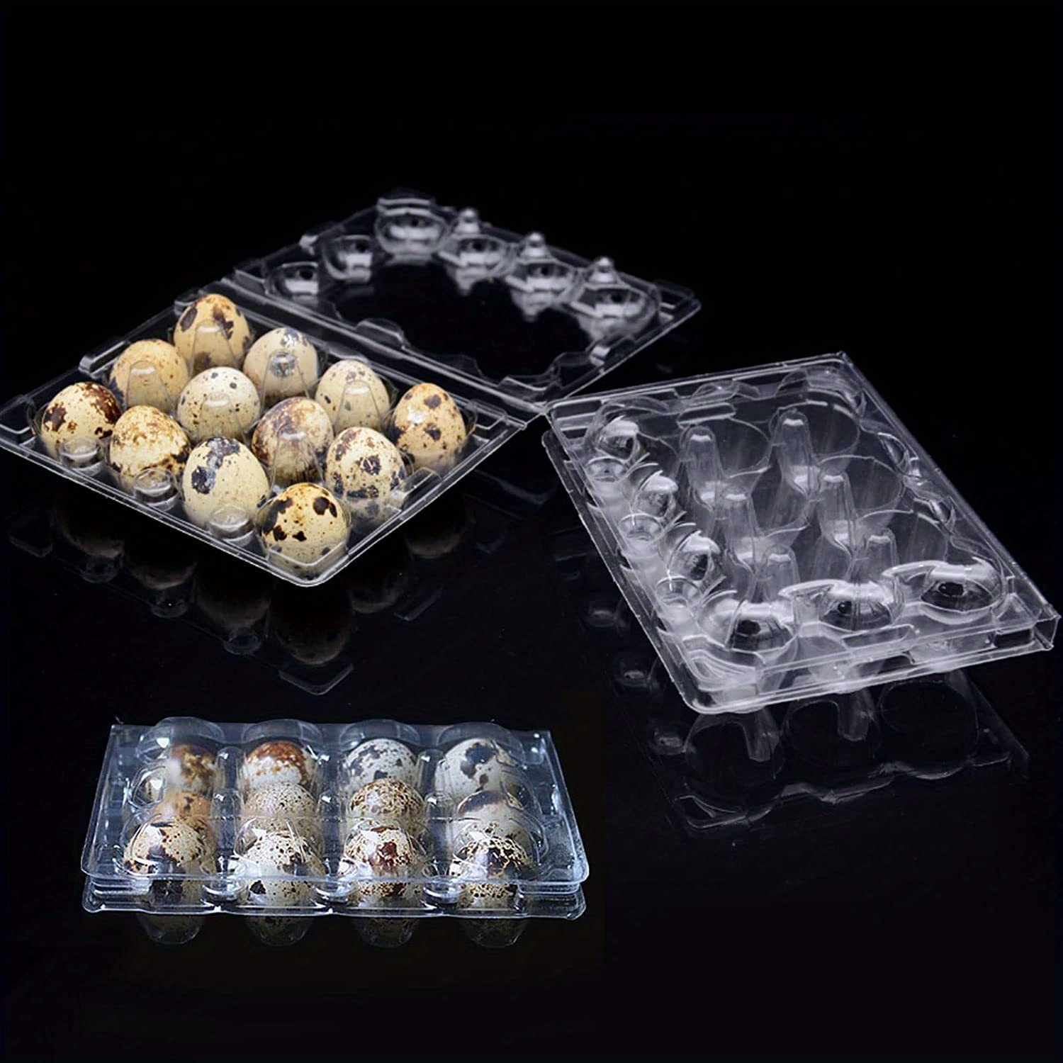 Reusable Quail Egg Cartons Clear Plastic Container Market Temu