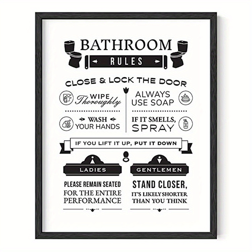 Funny Bathroom Signs Bathroom Wall Art Bathroom Wall Art Prints Funny ...