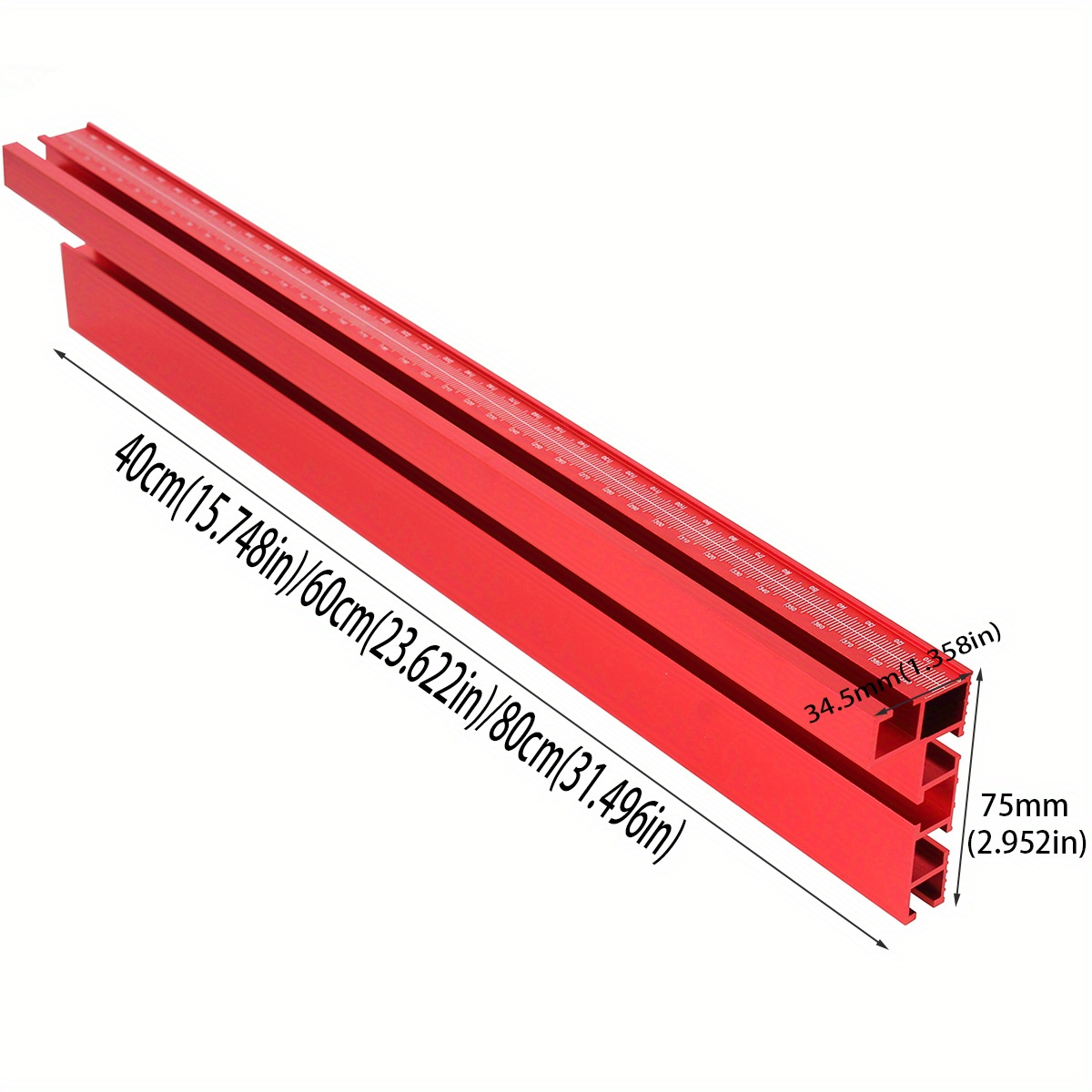 Red Aluminium Profile Fence 75 Type Miter Track T track - Temu