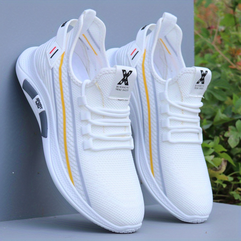 Image of Men's Summer Breathable Sneakers, Casual Mesh Shoes, Lightweight And Comfortable Travel Shoes, Anti-odor And Anti-slip Trendy Shoes