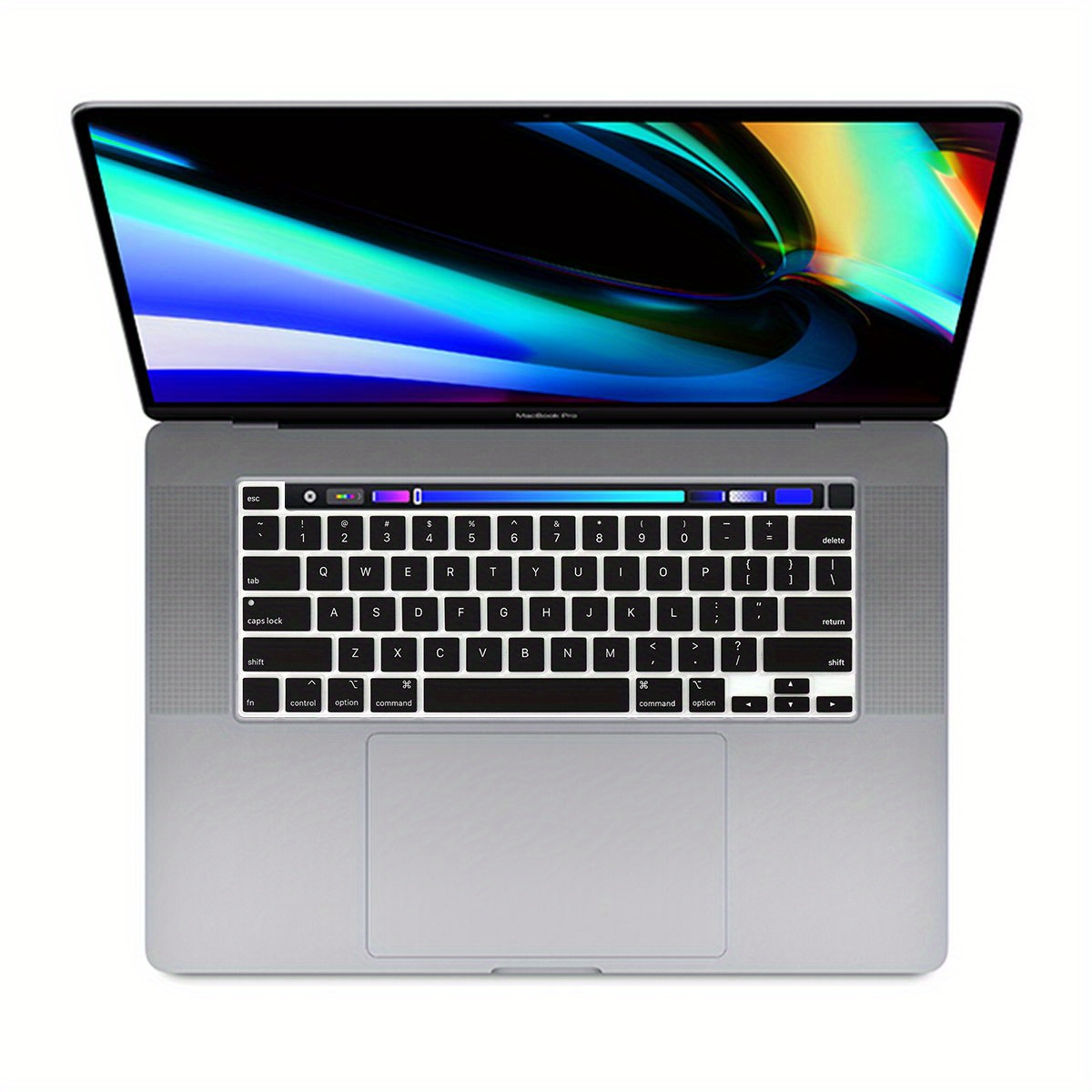 CaseBuy Keyboard Cover For 2023 2022 MacBook Pro 13 Inch M2, 2021 2020 M1 A2338 A2289 A2251 / 2019+ MacBook Pro 16 A2141, MacBook Pro 13 Inch Accessories With MAC OS Hot Keys