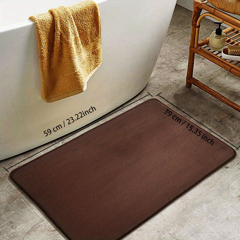 Loden Color Bath Mat Soft Shaggy Bathroom Rugs Non slip - Temu