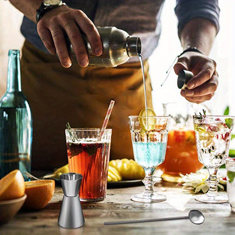 Professional Bartender Kit Stainless Steel Cocktail Shaker - Temu