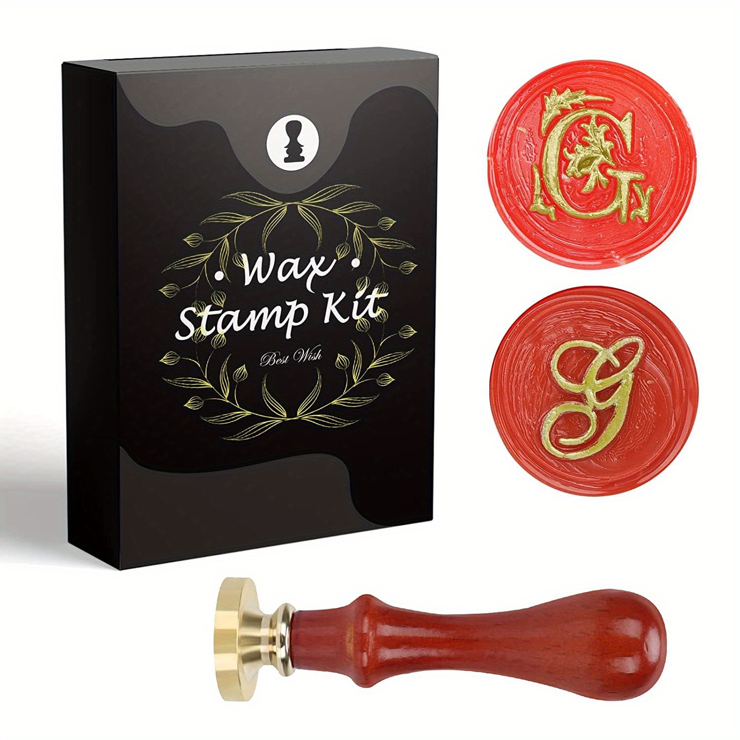 Red Wax For Letters Stamp Seals Sealing Wax Kit With Wax Seal