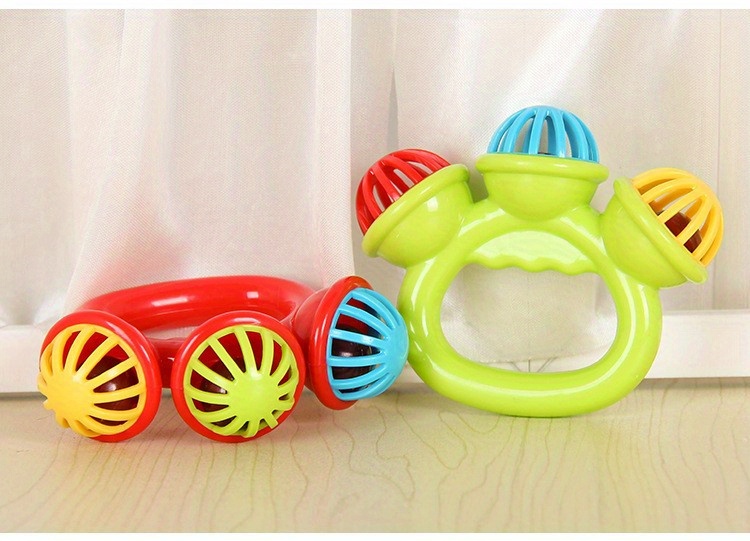 QBIC Kling Klang Bell Chime Rattle for Newborns and Babies, Rattle