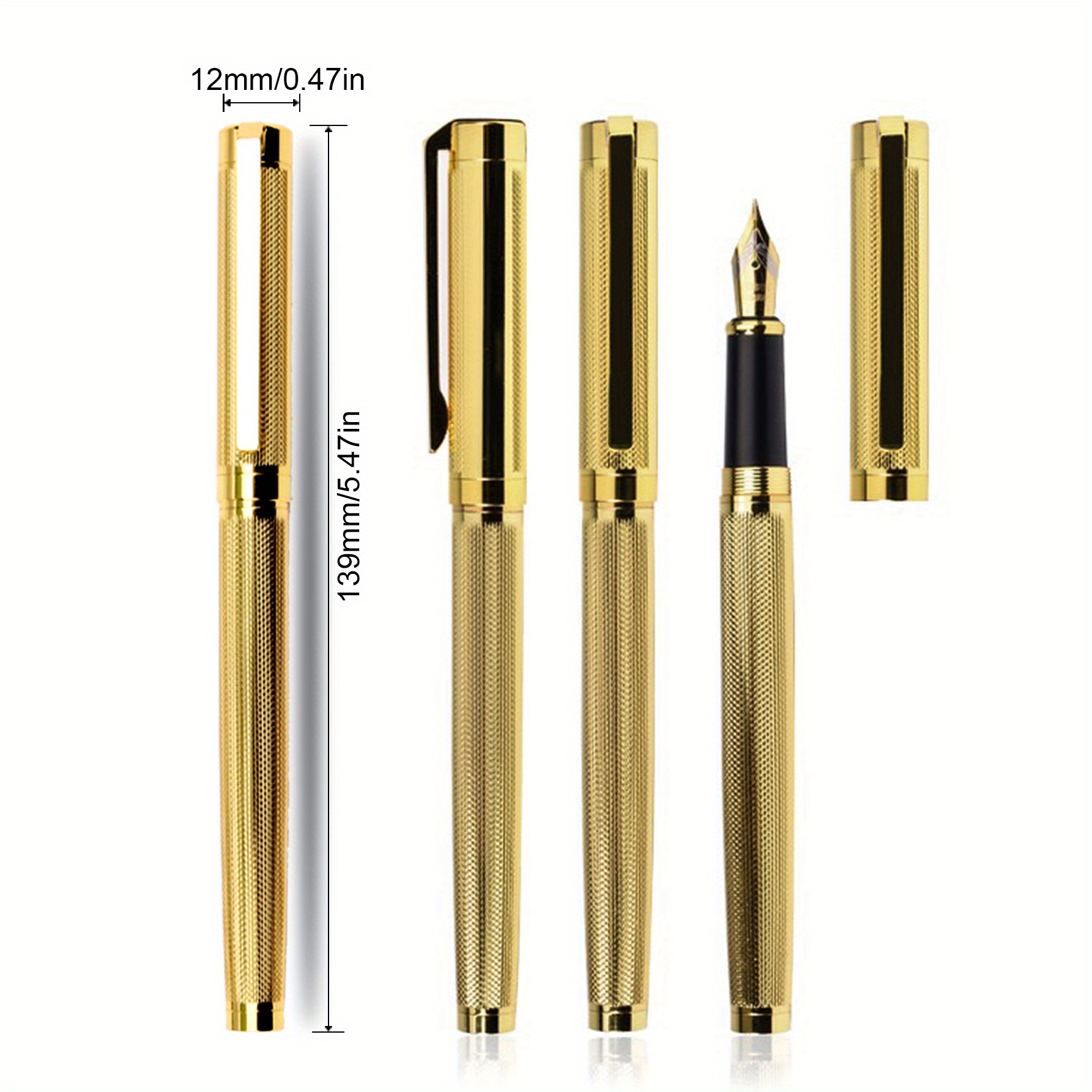 Beau stylo plume, stylo, ghtweight Brown cadeau idéal portable