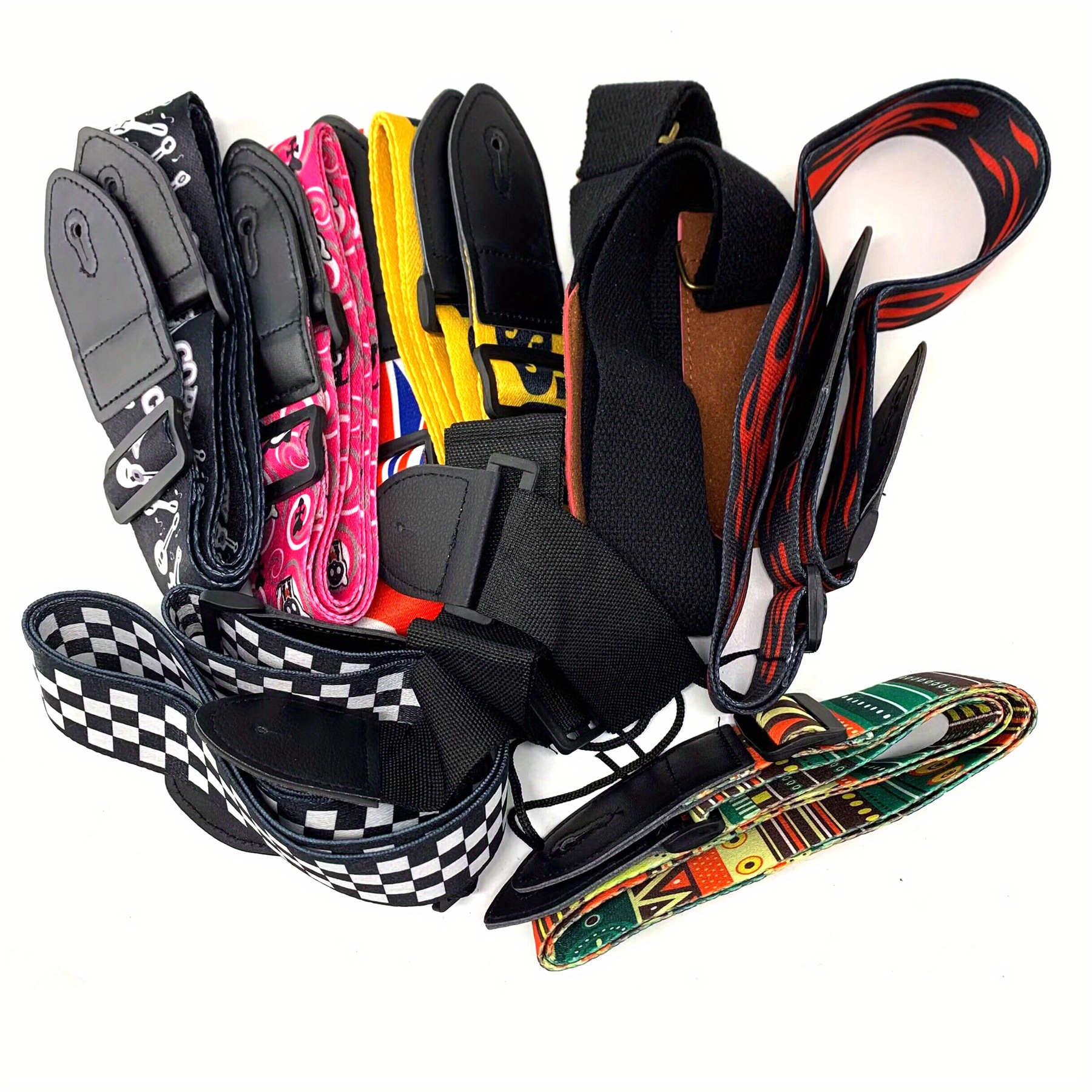 Guitar Strap, Classic Adjustable Cross Body Strap, Electric Guitar Classic Universal Tail Stud Strap