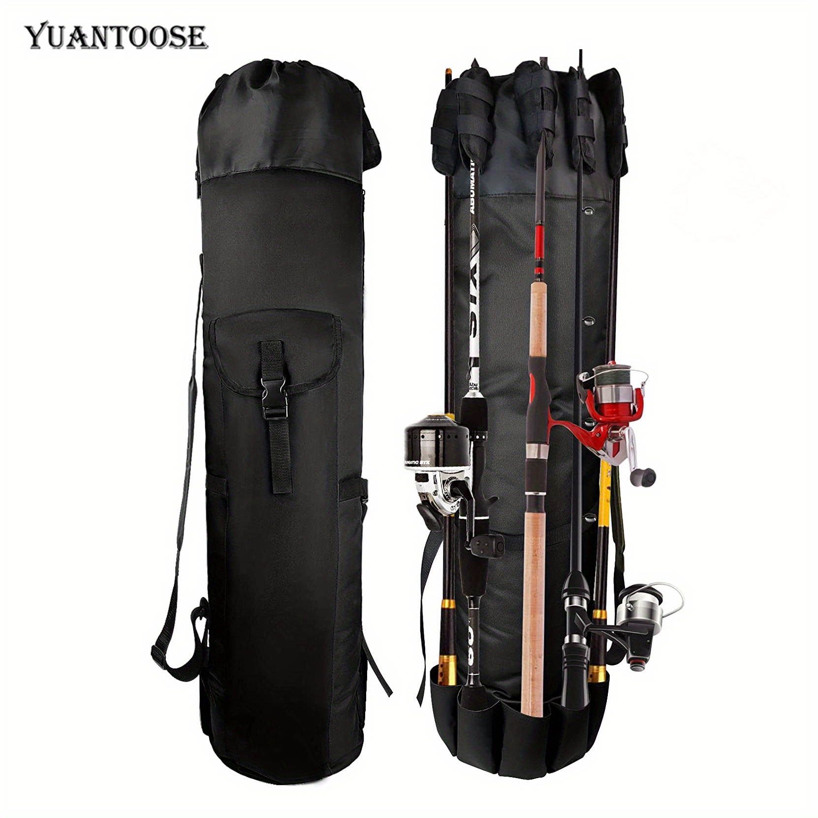 1pc 51.18inch Fishing Rod Bag, Waterproof Wear-resistant Rod Case, Hard  Shell Fishing Rod Bag