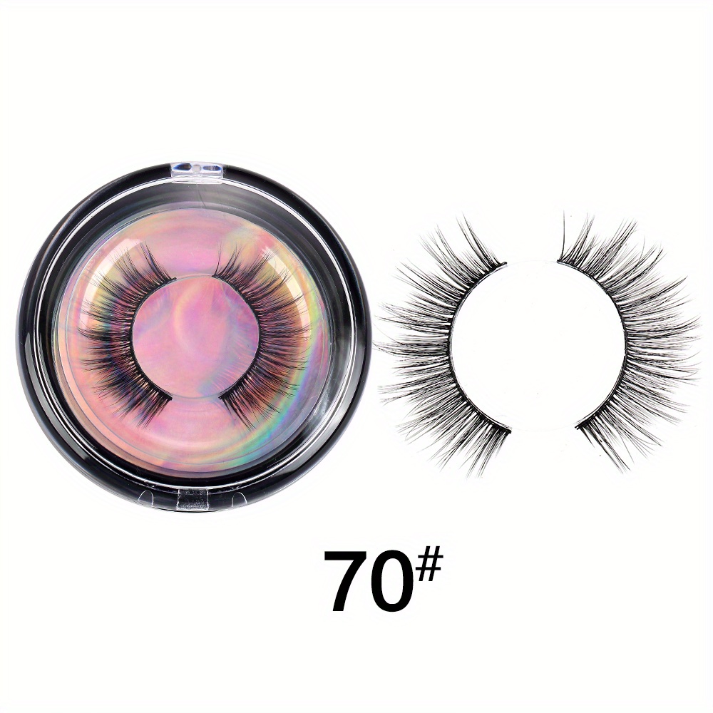 3D Natural Wispy Fluffy False Eyelashes Thick Faux Mink Lashes Extension