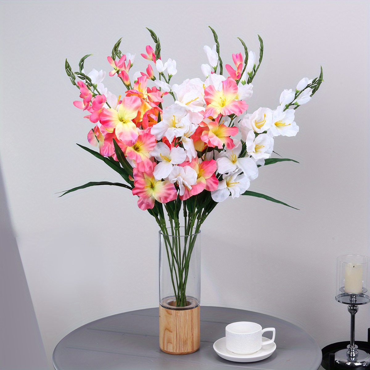 Artifiical Gladiolus Bush Flower Artificial Silk Flowers - Temu