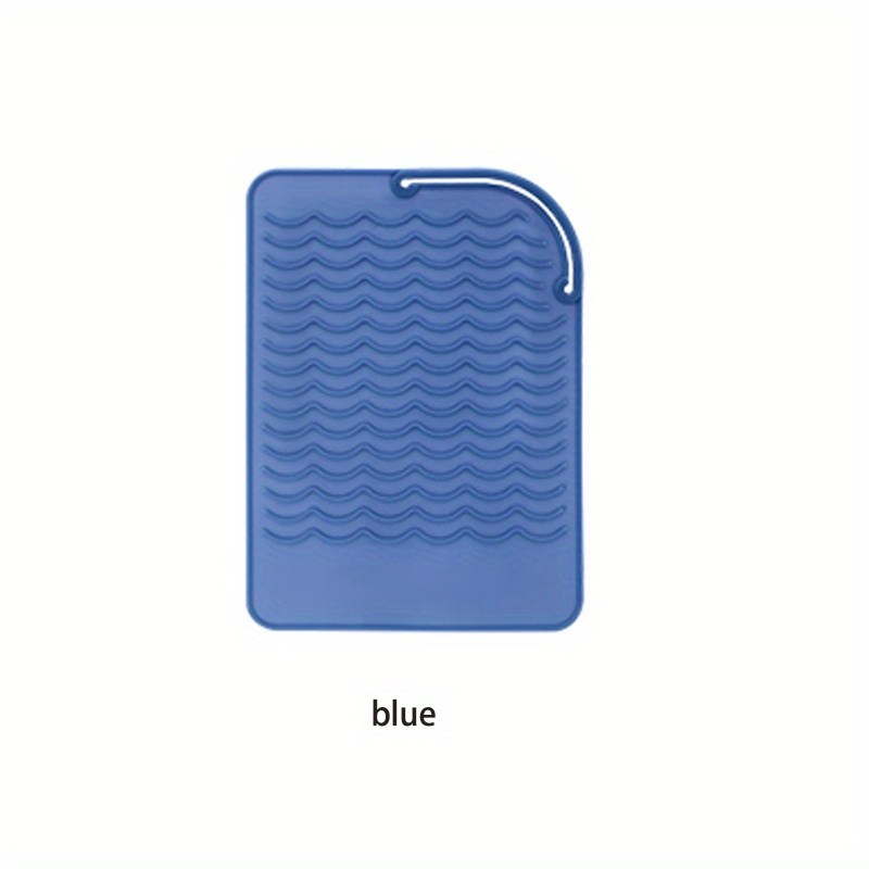  Demeras Heat Insulation Silicone Mat, Heat Resistant Silicone  Pad Anti Skid Corrugated Pattern Professional Larger Size Soft Flexible for  Curling Stick(Blue) : Tools & Home Improvement