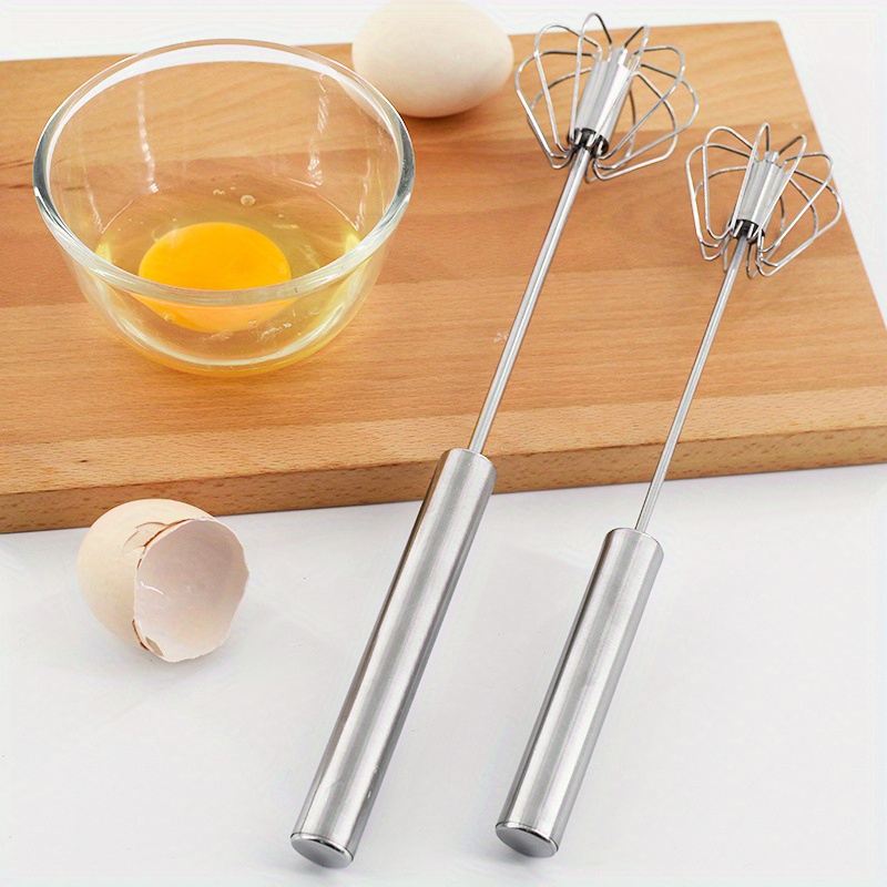 Stainless Steel Semi-automatic Egg Whisk - Hand Push Whisk For Blending,  Whisking, Beating, And Stirring - Kitchen Gadgets And Accessories For Easy  Cooking - Temu Italy