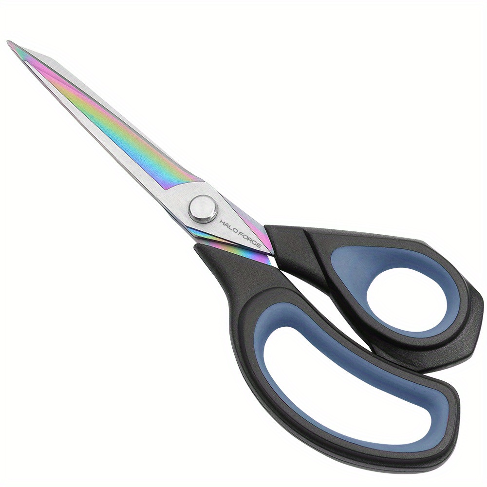 Grip 10 Extra Heavy Duty Scissors - Titanium Coated Stainless Steel -  Paper, Mesh, Plants, Rope, Fabric, Plastics - Home, Office, Workshop