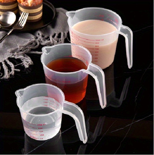 1pc/3pcs Juego Tazas Medidoras Taza Medidora Líquida Cocina - Temu