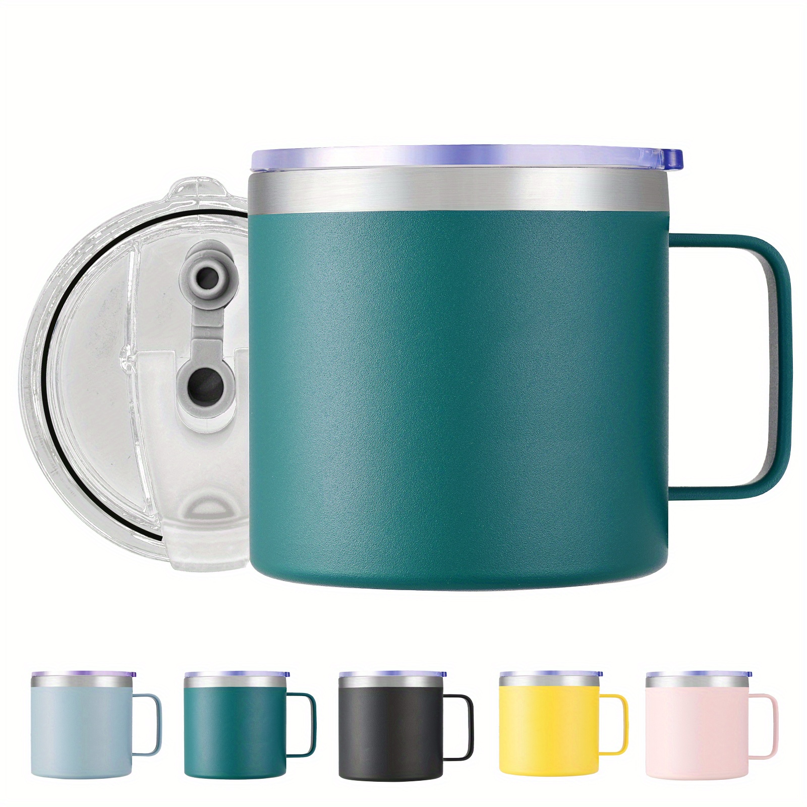 Portable Vacuum Stainless Steel Insulated Travel Mug Coffee Mugs Water  Bottle Coffee Cup PINK 510ML
