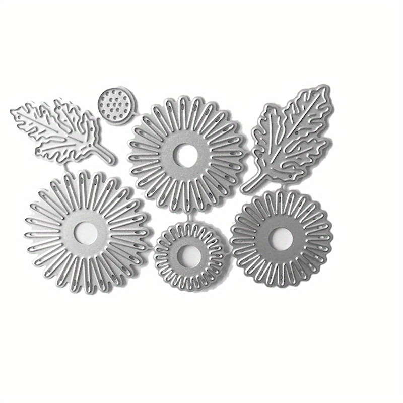 Image of Metal Cutting Molds For Sunflower Daisy Embossing Craft To Decorate Photo Albums
