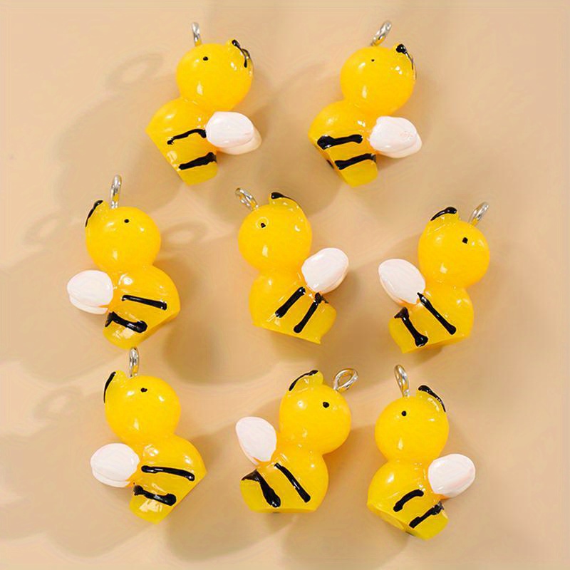 Bee Charms Jewelry Making, Resin Jewelry Making Findings