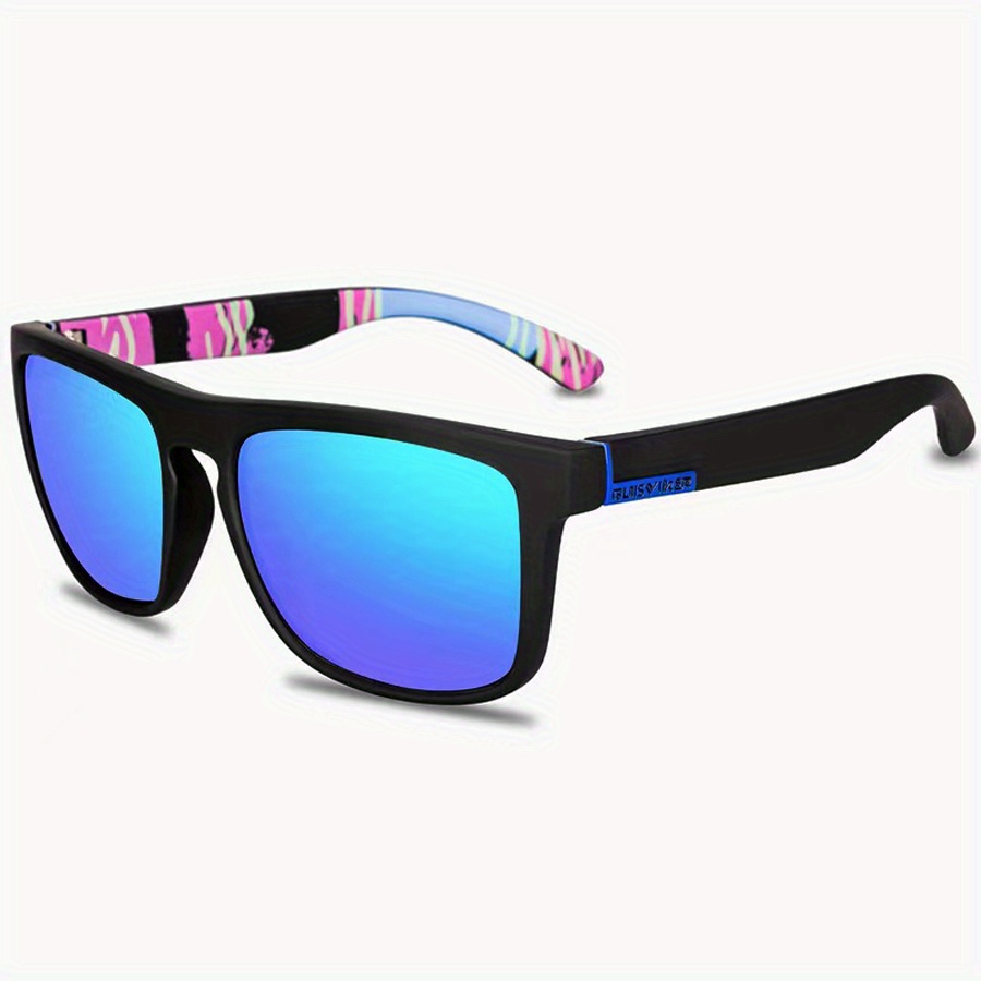 Men's New Fashionable Sunglasses with Wide Frame Legs and Stylish Square Frames Trendy Mixed Color Eyewear for Party,Temu