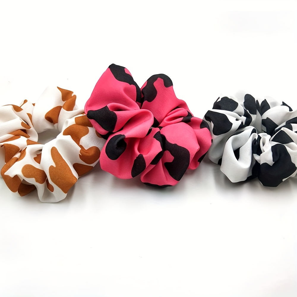 

Cow Pattern Scrunchies - Stylish And Comfortable Hair Ties For Women And Girls