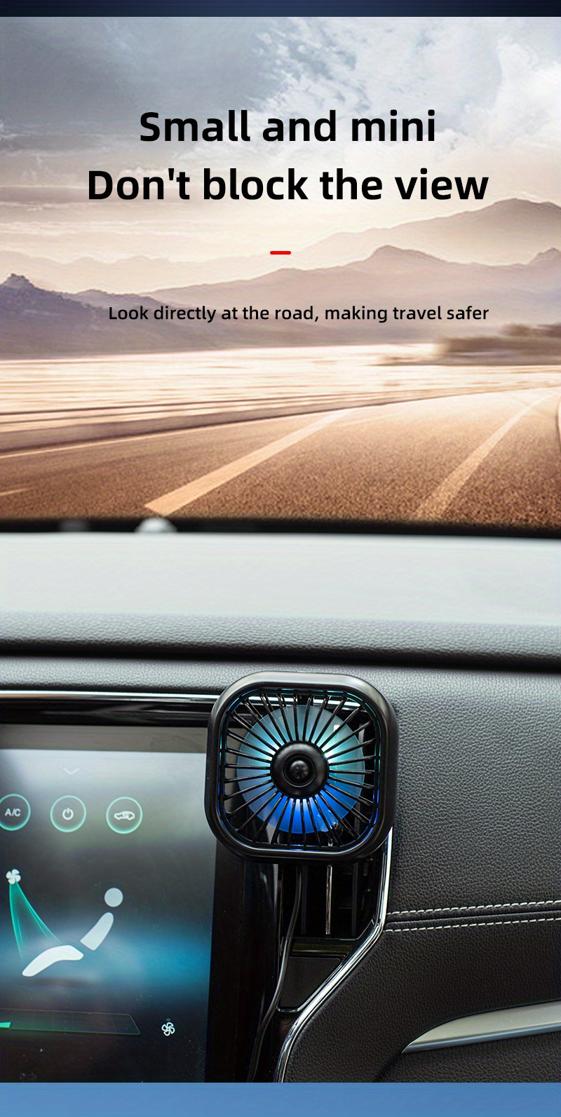 Car Air Outlet Cooling Fan Adjustment Powerful Usb Light Temu Australia