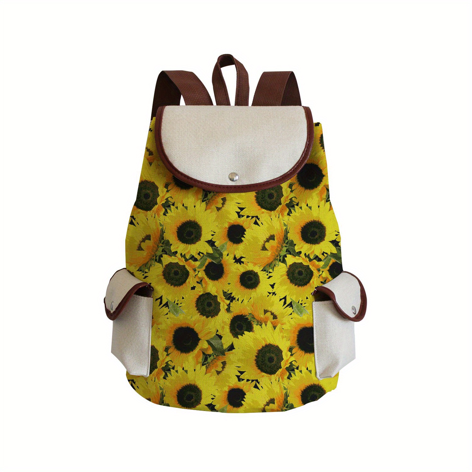 Sunflower Drawstring Large Capacity Backpack