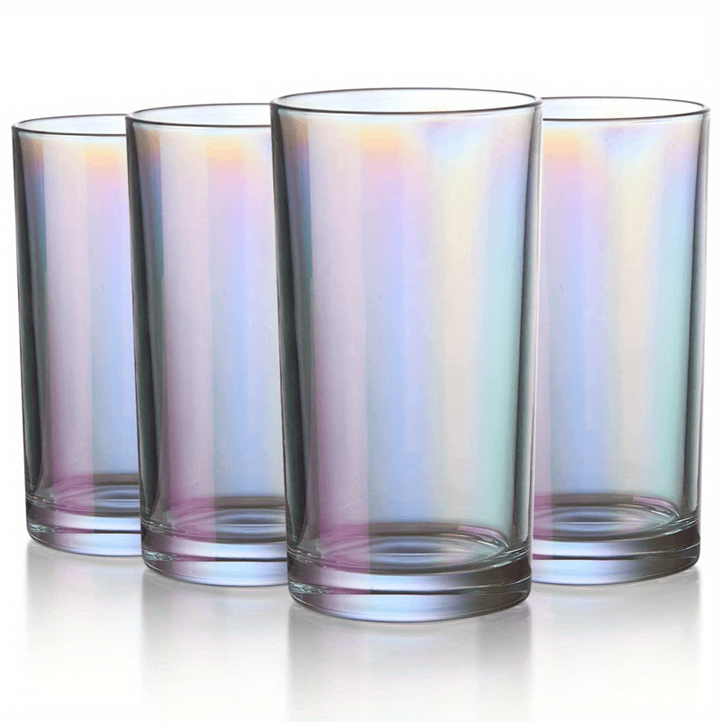 Claplante 12 Pcs Crystal Highball Glasses, 15 oz Drinking Glasses