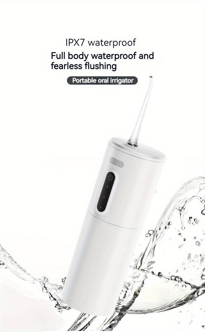 Newly Smart De𝚗tal Flosser, Portable Household Oral Cleaner Electric ...