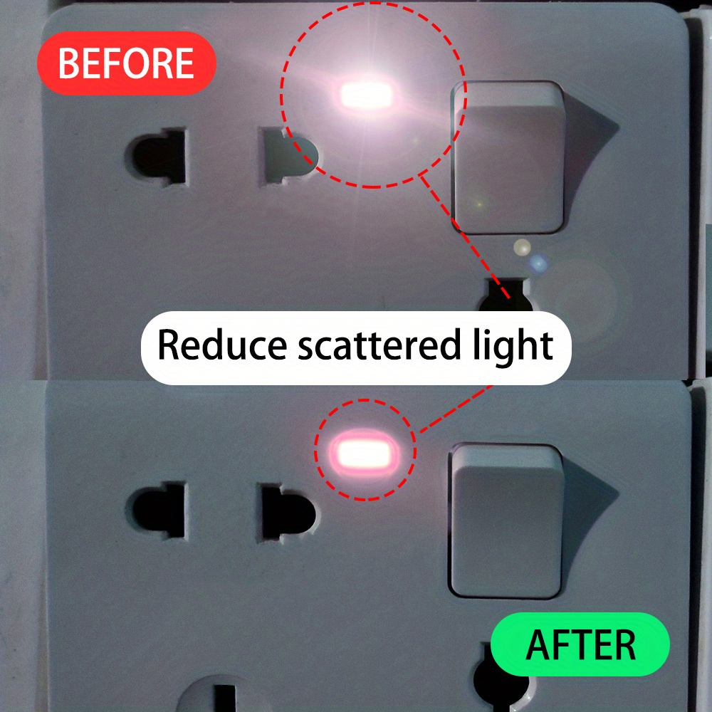 FLANCCI LED Light Blocking Stickers, Light Dimming LED Filters, (2