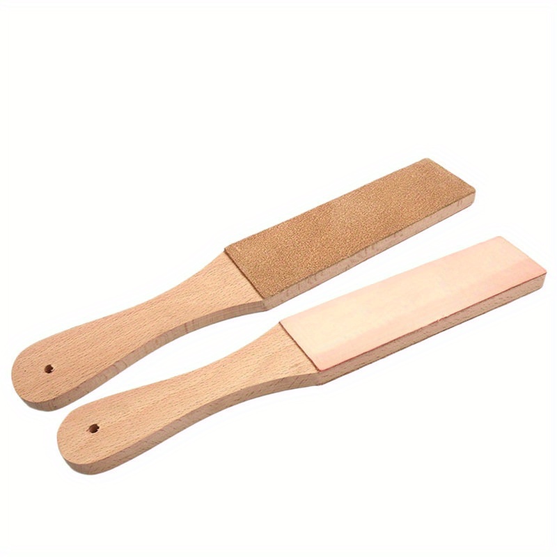 Leather strop wood handle