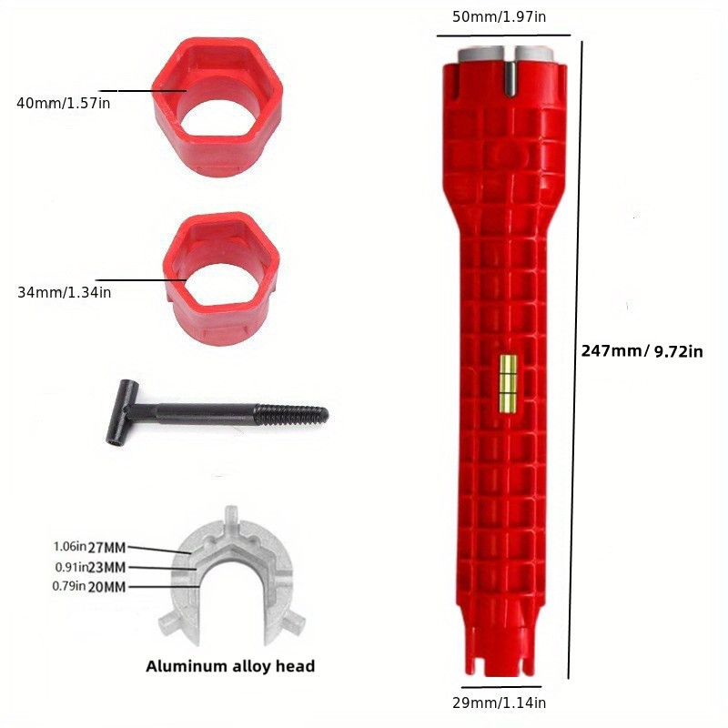 1pc 8 In 1 Multifunctional Sink Wrench Bathroom Faucet Removal Installation And Repair Tool ...