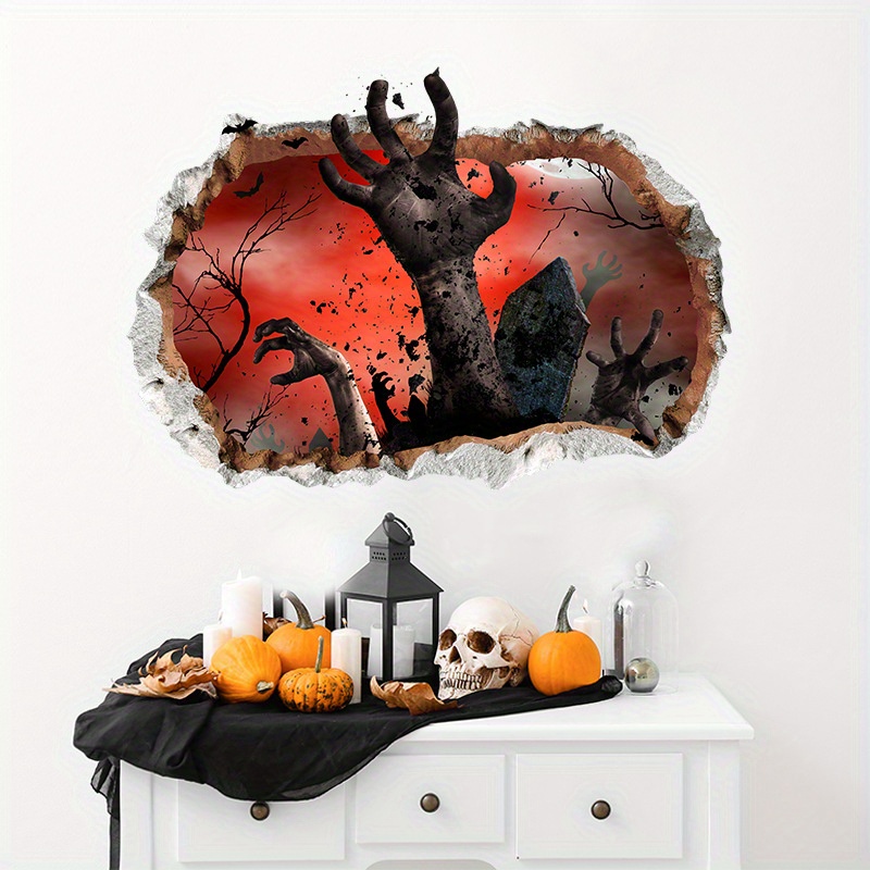 Halloween Wall Decal, Halloween Decor, Large Wall Stickers, Spooky Wall