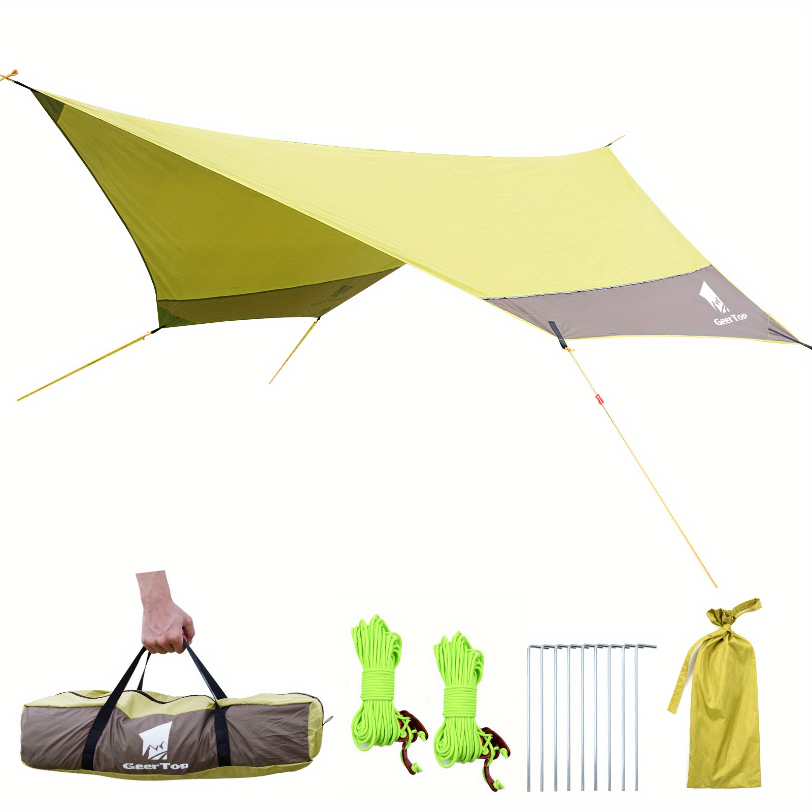 large waterproof rain fly sun shelter tent tarp for camping Shop